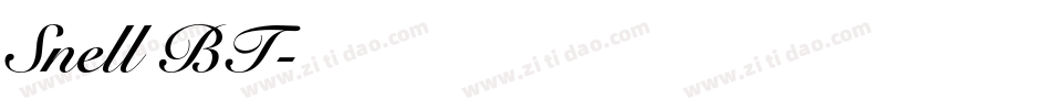 Snell BT字体转换